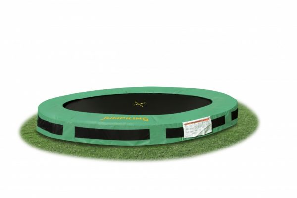 Trampoline inground classic 2,44 meter zwart/groen