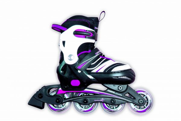 Inline skates kinderliner roze/zwart junior maat 33-36