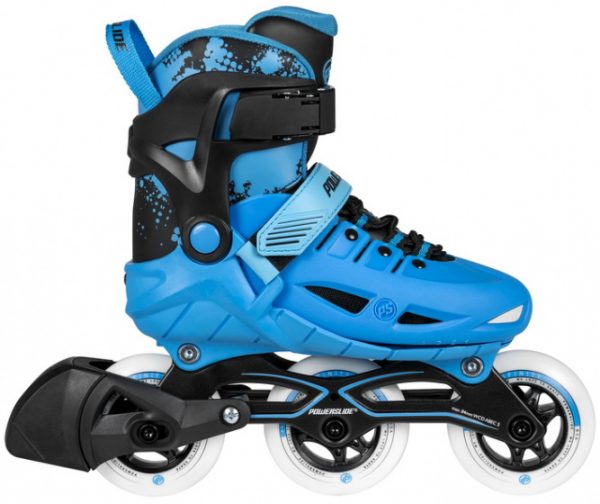 Inlineskates phuzion junior zwart/blauw maat 33-36 - Afbeelding 2