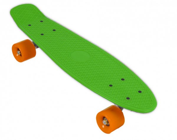 Skateboard retro 56 cm polypropyleen groen